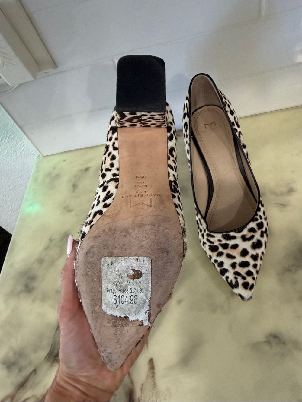 Marc Fisher Leopard Fur Print - Picture 3 of 6